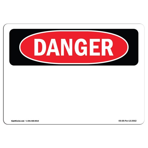 OSHA Sign, Blank Write-On Spanish, 18in X 12in Aluminum, 18" W, 12" H, Blank Write-On Spanish